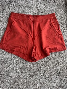 Old Navy Rust-Red Athletic Pull-On Shorts